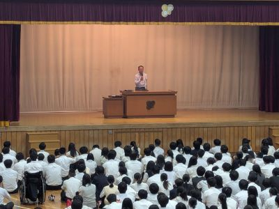 1学期終業式　校長あいさつ
